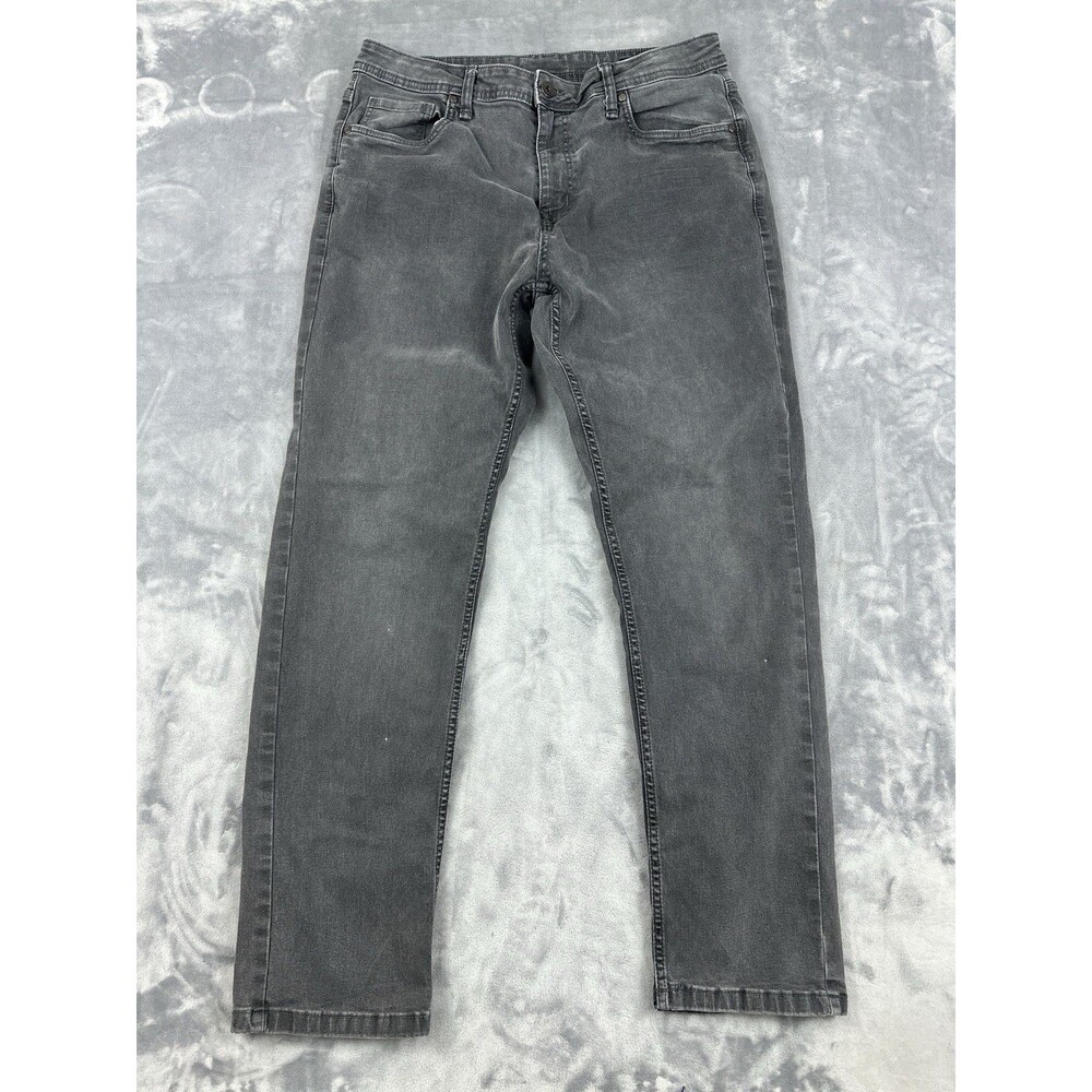 The Perfect Jean NYC Mens Athletic Fit 34x32 (Measures 34x30) Gray Stretch Denim